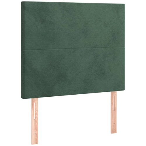 Maison Chic Posteljno vzglavje - Vzglavna omarica 2 kosa temno zeleno 80x5x78/88 cm žamet, (22077379) Cene
