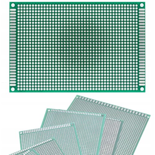 Rosfix DVOSTRANSKA UNIVERZALNA PLO&amp;Scaron;ČA ZA IZDELAVO PROTOTIPOV PCB 80 X 120 MM (ZELENA), (21746517) Slike