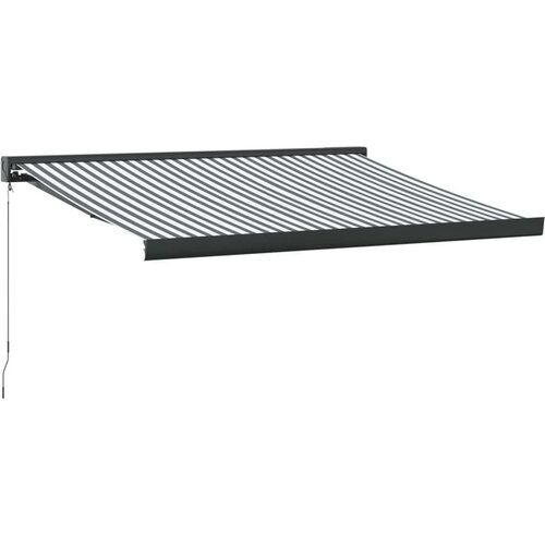 VidaXL Tenda na uvlačenje antracit i bijela 3x2 5 m tkanina i aluminij Slike