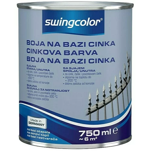 SWINGCOLOR Barva na bazi cinka (750 ml, sijaj)