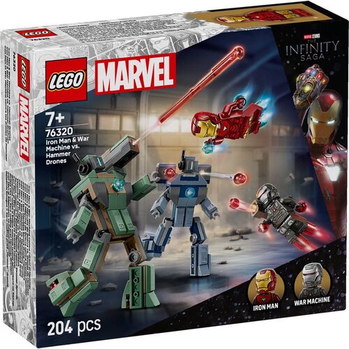 Lego Marvel Iron Man & War Machine vs. Hammer Drones 76320 Cene