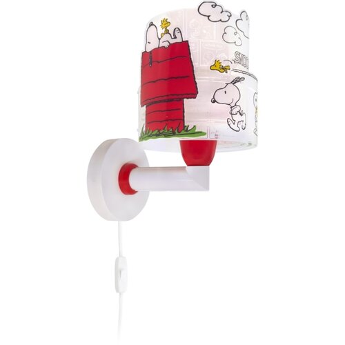 Dalber 76309 - Dečija zidna lampa SNOOPY 1xE27/15W/230V bela/crvena Slike