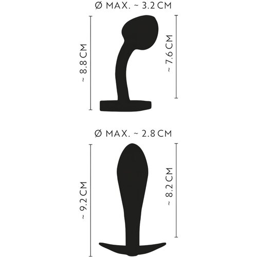 Anos Metal Butt Plug Set in Rainbow Colours Slike