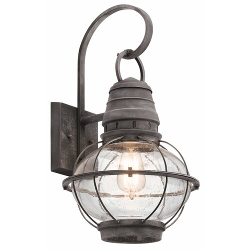 Elstead Lighting Elstead Bridge Point 1 velika zunanja stenska svetilka iz cinka IP44, E27, (22100277) Cene
