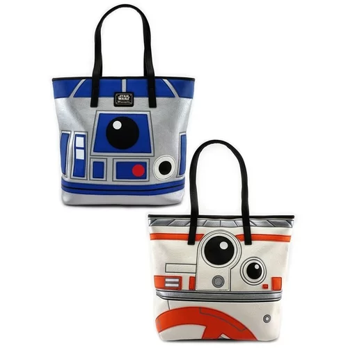 Loungefly STAR WARS R2D2 BB8 2 SIDED BIG FACE TOTE BAG