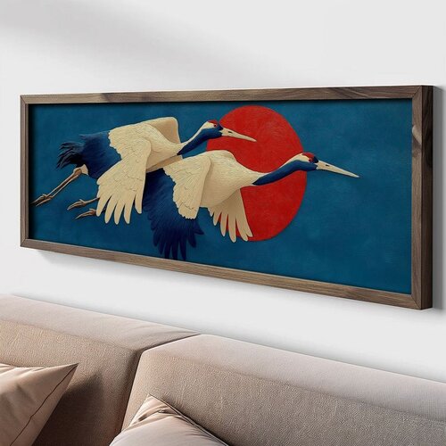 WALLXPERT LAC016-150 Multicolor Decorative Framed MDF Painting Cene