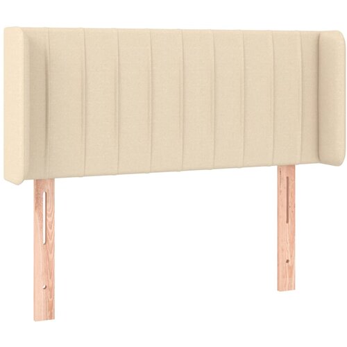 Maison Chic vzglavna omarica - nočna omarica - posteljna omarica z u&amp;scaron;esi krem 83x16x78/88 cm blago, (21712534) Slike