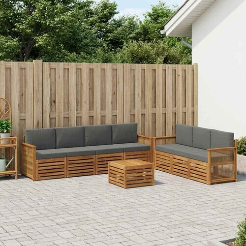  Setovi sofa 8 kom. Čvrsto drvo akacije Slike