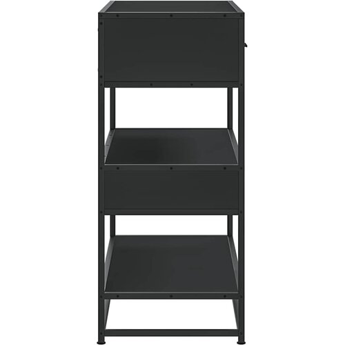  Konzolni stol crni 90x35x80 cm konstruirano drvo Slike