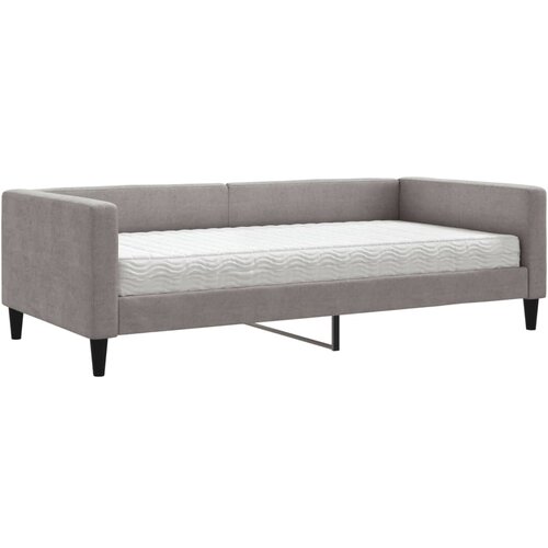 vidaXL dnevna postelja z vzmetnico taupe 100x200 cm blago, (20787953) Cene