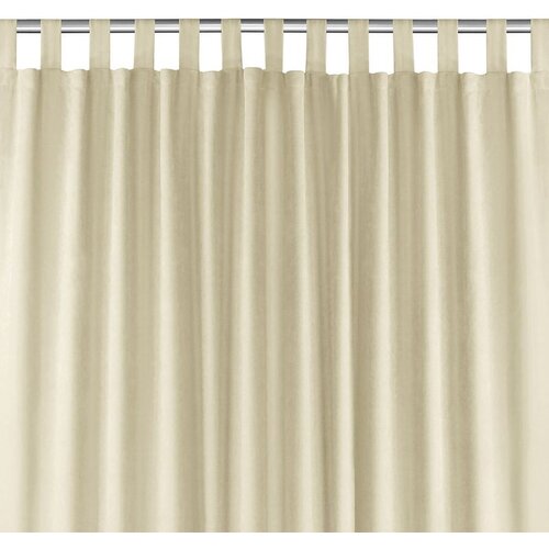  Curtain MILANA color beige style classic 10cm tab tops chenille 140x245 HOMEDE Cijene