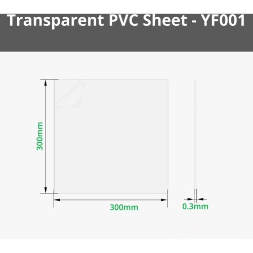 Bambu Lab 0,3 mm Transparent PVC Sheet Slike