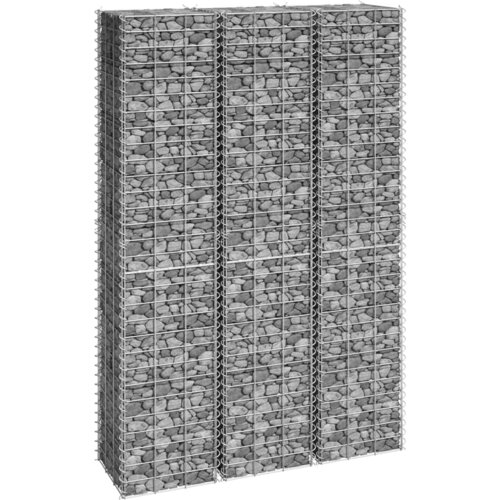 vidaXL Visoka greda gabion 3 kosi 30x30x150 cm železo Cene