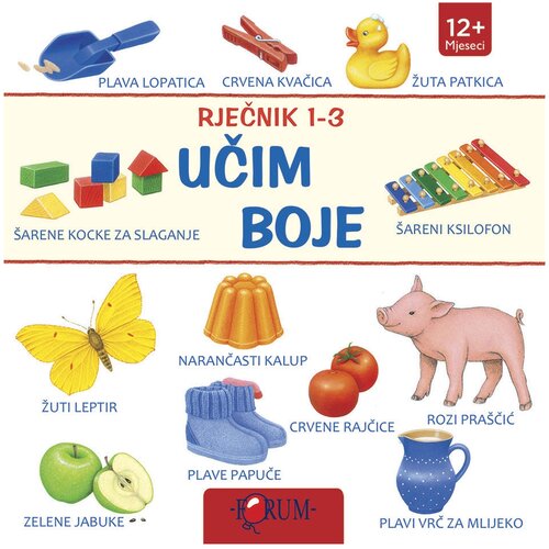 FORUM Rječnik 1-3 Učim boje Cene