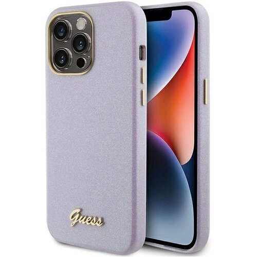 Guess OVITEK GLITER GLOSS SCRIPT ZA IPHONE 15 PRO MAX LILA CASE, (21834233) Cene
