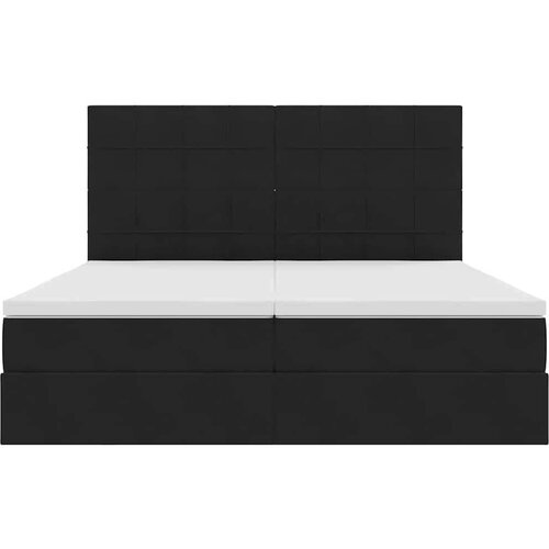  Krevet s od storage s madracem Crna 180 x 200 cm Bar&amp;scaron;un - Crna 180 x 200 cm Blok sa kvadratićima Slike