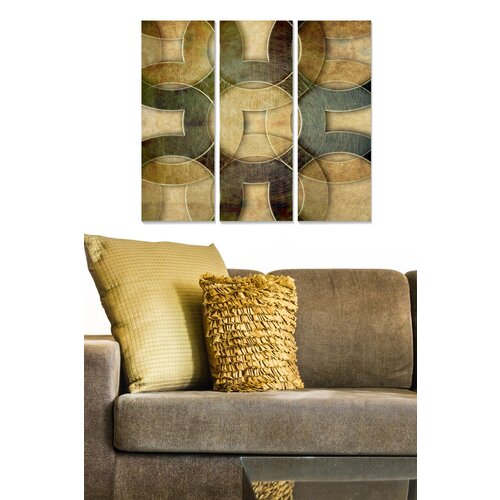Wallity MDF1047582 multicolor decorative mdf painting (3 pieces) Slike