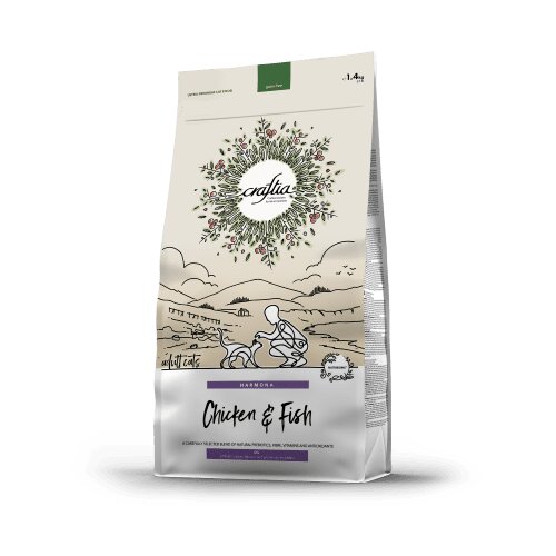 Craftia harmona chicken & fish adult cat - 1.4 kg Cene