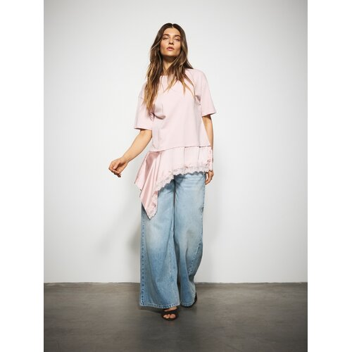 Reserved Wide leg traperice - plava Cijene