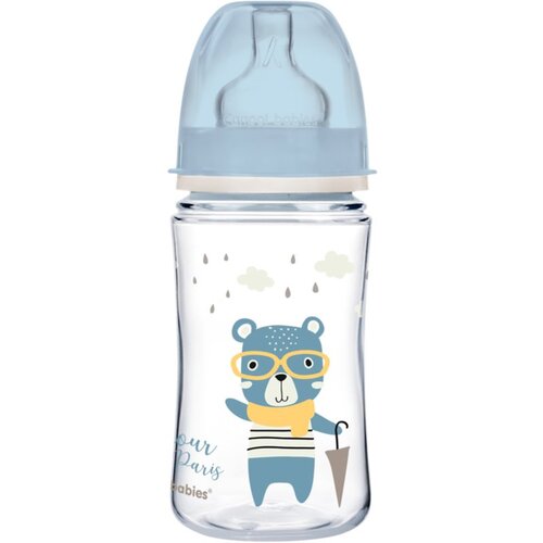 Canpol Bonjour Paris bočica za bebe 3m+ Blue 240 ml Cijene