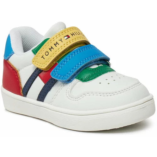 Tommy Hilfiger Superge Flag Low Cut Velcro Sneaker T1B9-33333-1355 Multicolor Y913