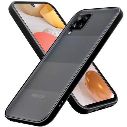 Cadorabo Ohi&amp;scaron;je, združljiv s Samsungom v zamrznjenem črnem - hibridnem za&amp;scaron;čitnem pokrovu s TPU silikonom v notranjosti in mat plastičnim hrbtom, (20564094) Slike
