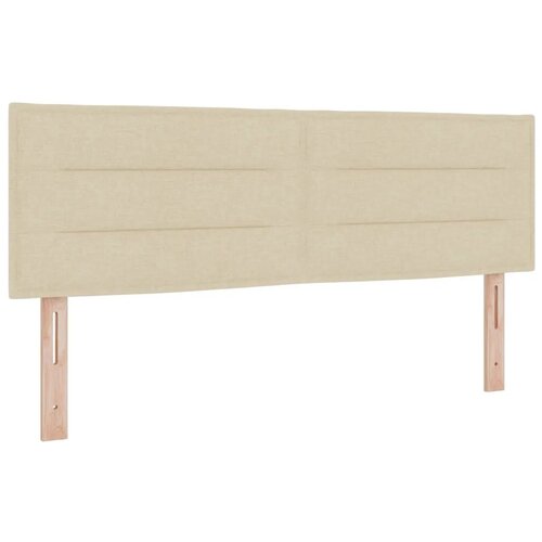  Boxspring krevet s madracem Krem 140 x 200 cm Tkanina - Krem 140 x 200 cm Dizajn linija Slike