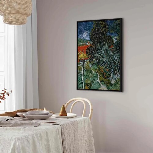  Slika - Vincent Van Gogh – The Garden of Dr. Gachet in Auvers 40x60 U crnom drvenom okviru Cene