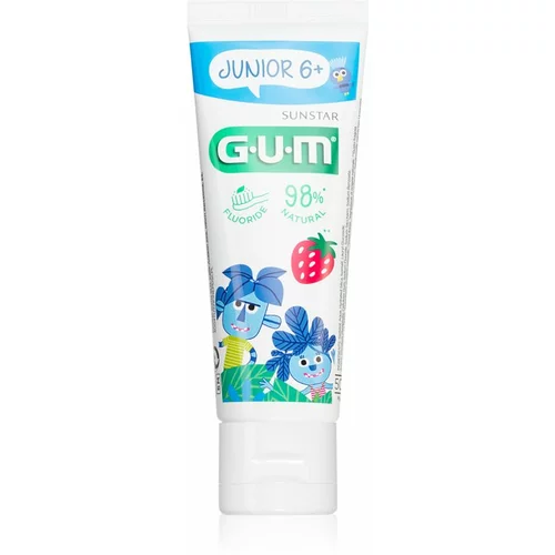 GUM Junior 6+ zobni gel za otroke okus Strawberry 50 ml