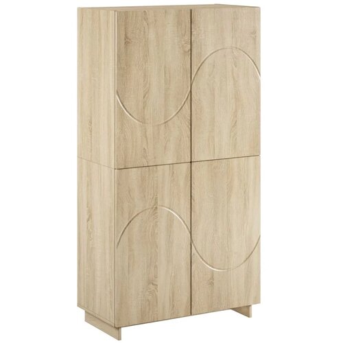  Visoka komoda Hrast sonoma 79x41x151 cm Konstruirano drvo - Hrast sonoma Cijene