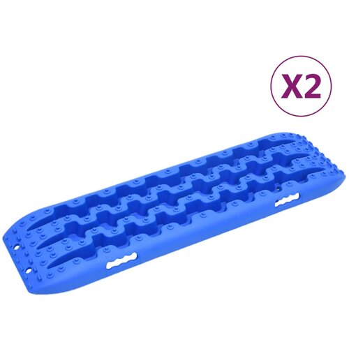 vidaXL Plošča za boljši oprijem 2 kosa modra 106x30,5x7 cm najlon Cene