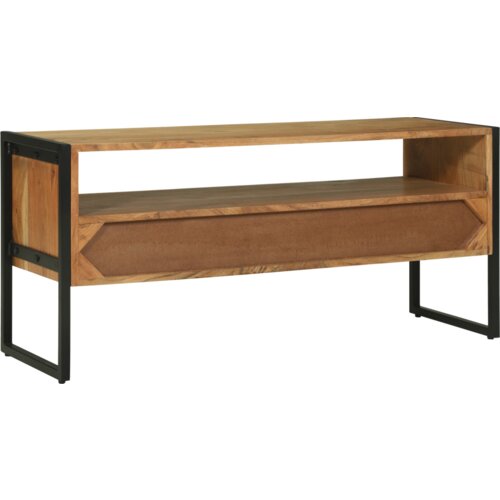 VidaXL TV Kabinet 100x35x50 cm Čvrsto Drvo Bagrem Slike