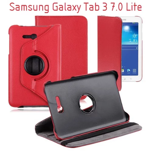  Vrtljivi ovitek / etui / zaščita za Samsung Galaxy Tab 3 7.0 Lite - rdeči