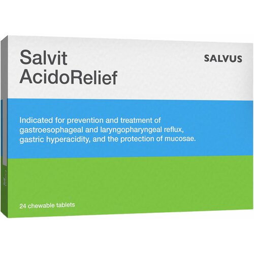 Salvit pomoć za ublažavanje želudačne kiseline i zaštitu sluzokože želuca i jednjaka acidorelief 24 tableta za žvakanje Cene