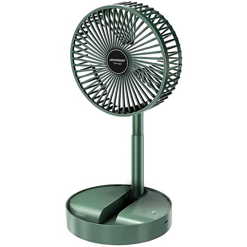 Johnson Punjivi stoni ventilator TORTUGA 5W/3,7V 1200 mAh prečnik 16,5 cm zeleni Slike