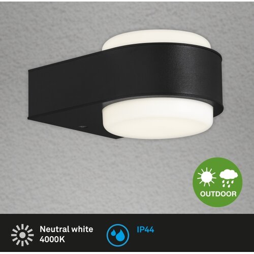 BRILONER 3035-015 - LED spolja&amp;scaron;nje zidno svetlo HANAU LED/6,5W/230V IP44 crno Slike