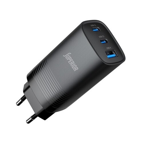 Comicell Kuciste punjaca superior co-6501l 65w gan fast pd + usb crno ( P1207 ) Slike