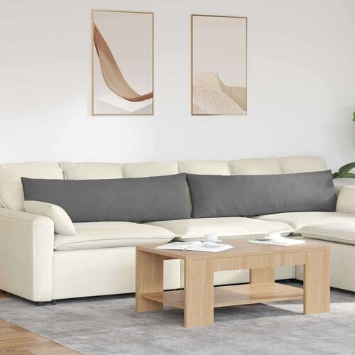 vidaXL Blazine za kavč 2 pcs Temno siva 145 x 40 cm blago Cene