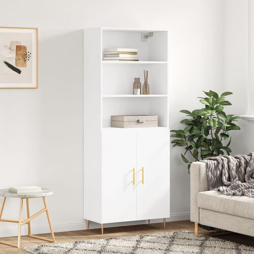 vidaXL Visoka komoda bijela 69 5x34x180 cm konstruirano drvo Cijene
