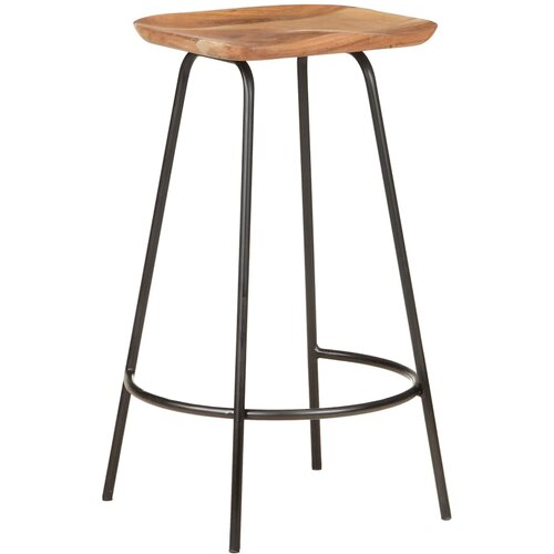  Barski stolci 4 kom od masivnog bagremovog drva Bijela Slike