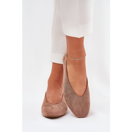 Boto Classic Ballet Flats From Eco Suede Khaki Osallin Cijene