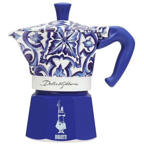  Talijanska Moka za Kavu Bialetti MOKA D&amp G BLU MEDIT. 3T Plava Aluminij 3 Tasītes Cijene