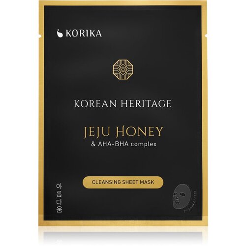 KORIKA Korean Heritage Jeju Honey & AHA-BHA Complex Cleansing Sheet Mask maska iz platna s čistilnim učinkom Jeju honey & AHA - BHA complex sheet mask Cene