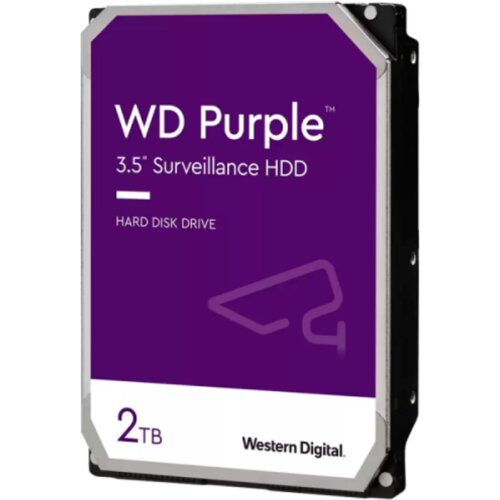 HDD AV WD Purple (3.5&amp;#039;&amp;#039;, 2TB, 256MB, 5400 RPM, SATA 6 Gb/s) Slike
