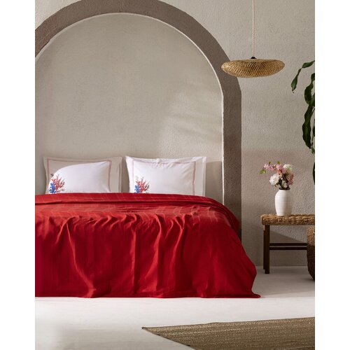 Madame coco Set letnje posteljine Mathilda, 4 komada, 240x220cm, Crveni Cene