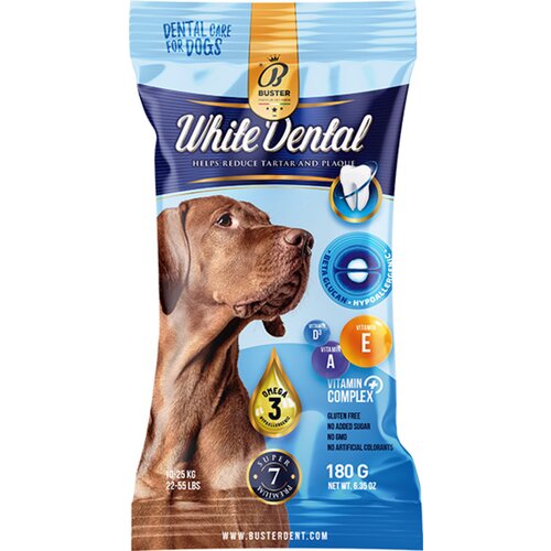 WHITE DENTAL poslastica za pse Dental Stick rise Beta-Glucan 180g Slike