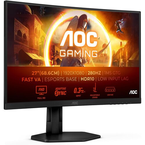 AOC GAMING Monitor C27G4ZXU - 27&amp;quot; Full HD, 280Hz, 1ms, Full Ergo FreeSync Premium Slike