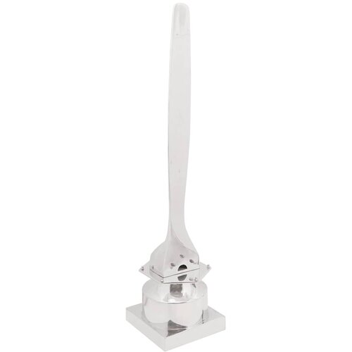  Skulptura Srebrno 26 x 26 x 110 cm Aluminij Slike