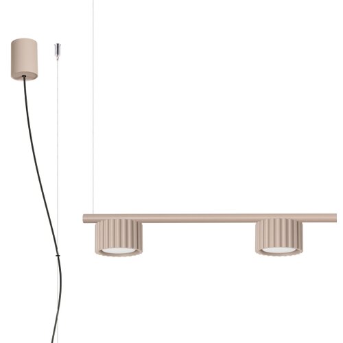 Sollux SL.2702 - Luster na sajli AURA 4xGX53/10W/230V taupe Slike