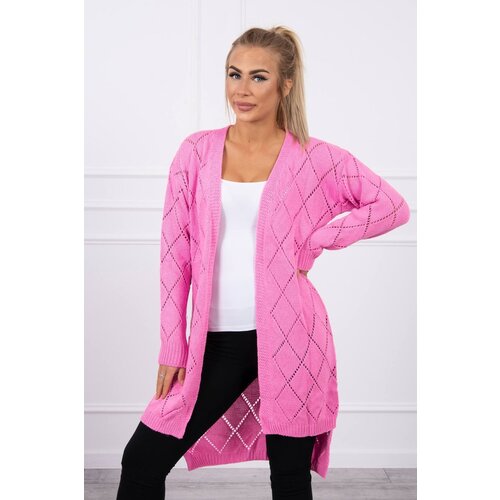 Kesi Sweater with geometric pattern pink Slike